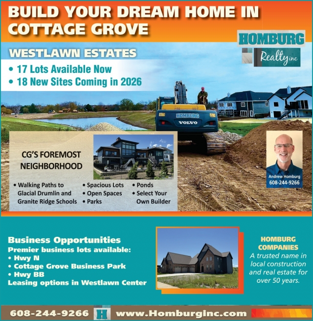 Build Your Dream Home in Cottage Grove, Homburg Realty, Inc., Monona, WI