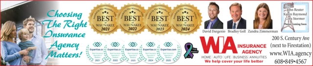 We Help Cover Your Life Better, WIA Insurance - David Dargenio & Bradley Goll, Waunakee, WI