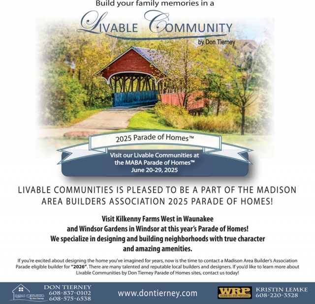 2025 Parade of Homes, Livable Communities by Don Tierney, De Forest, WI
