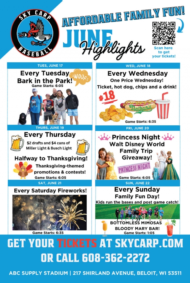 Affordable Family Fun!, Beloit Sky Carp