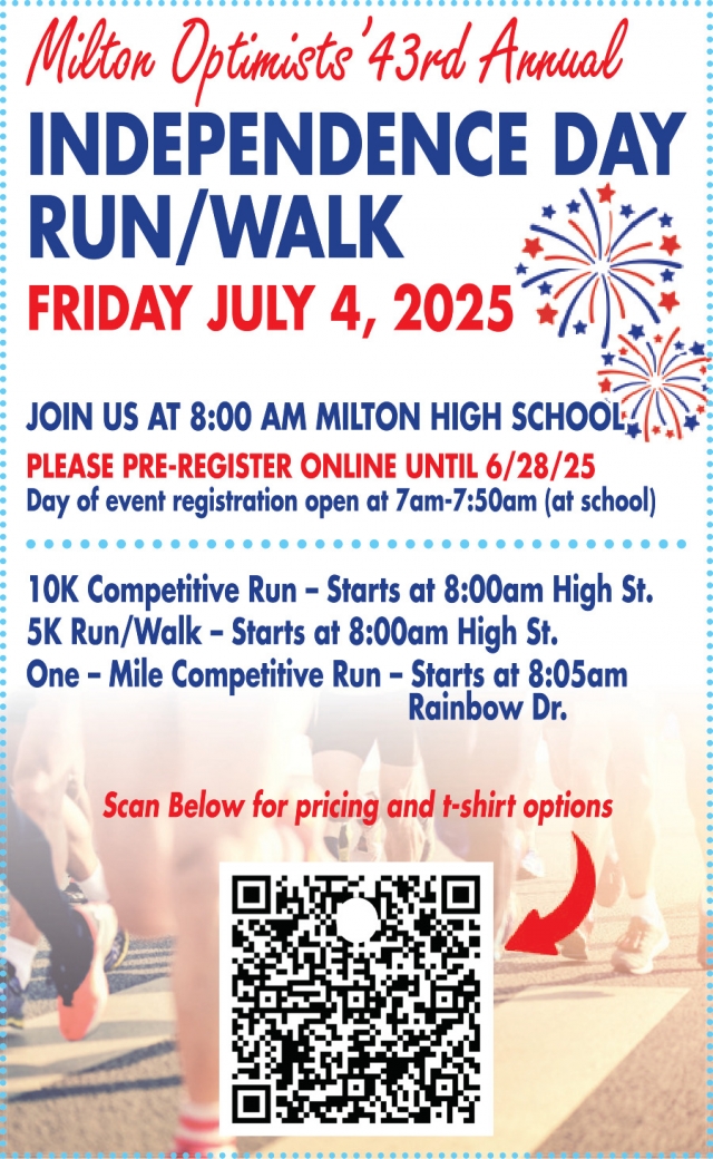 Independence Day Run/Walk, Milton Optimist Club, Milton, WI