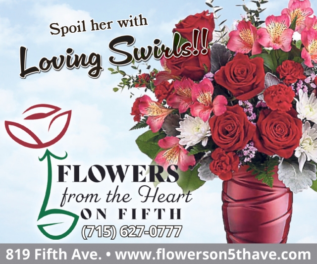Loving Swirls!!, Flowers From the Heart of Fifth, Antigo, WI