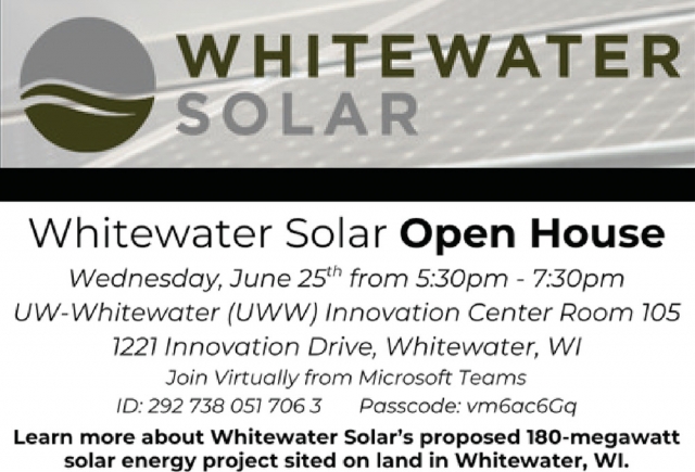 Open House, Whitewater Solar Open House (June 25, 2025)