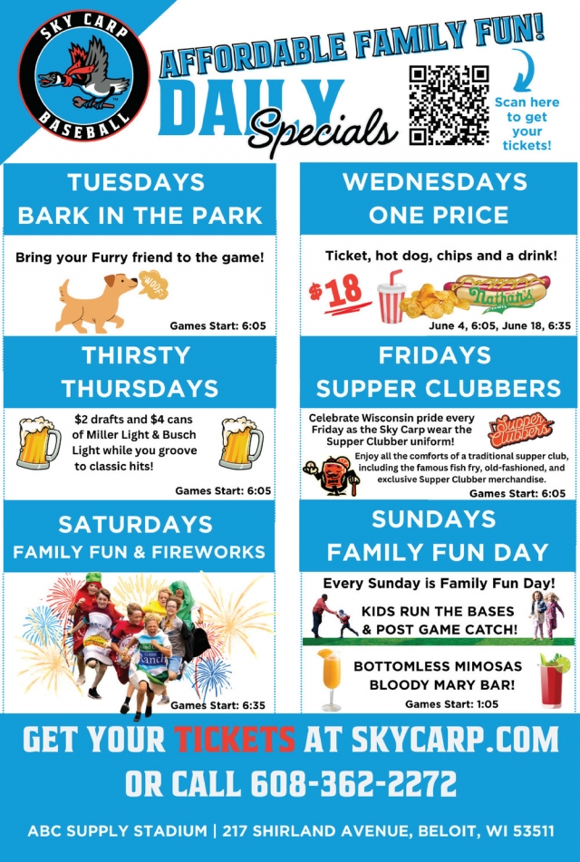 Affordable Family Fun!, Beloit Sky Carp
