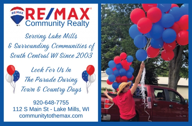 Community Realty, RE/MAX Community Realty, Lake Mills, WI