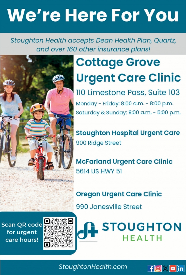 We're Here for You, Stoughton Health, Stoughton, WI