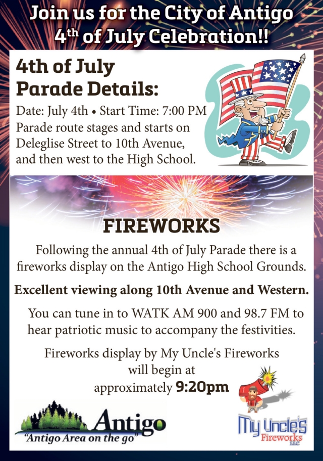 4th of July Celebration, City of Antigo, Antigo, WI