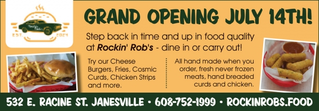 Grand Opening, Rocking Rob's of Janesville, Janesville, WI