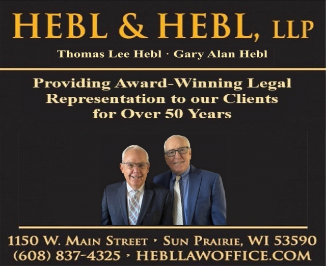 Providing Award-Winning Legal Representation, Hebl & Hebl LLP, Sun Prairie, WI