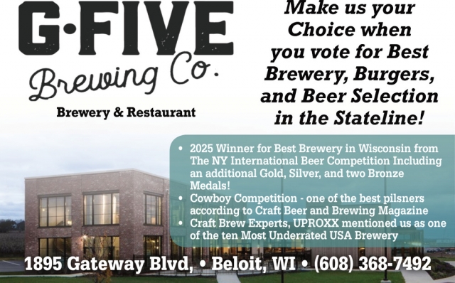Brewery & Restaurant, G5 Brewing Company, Beloit, WI