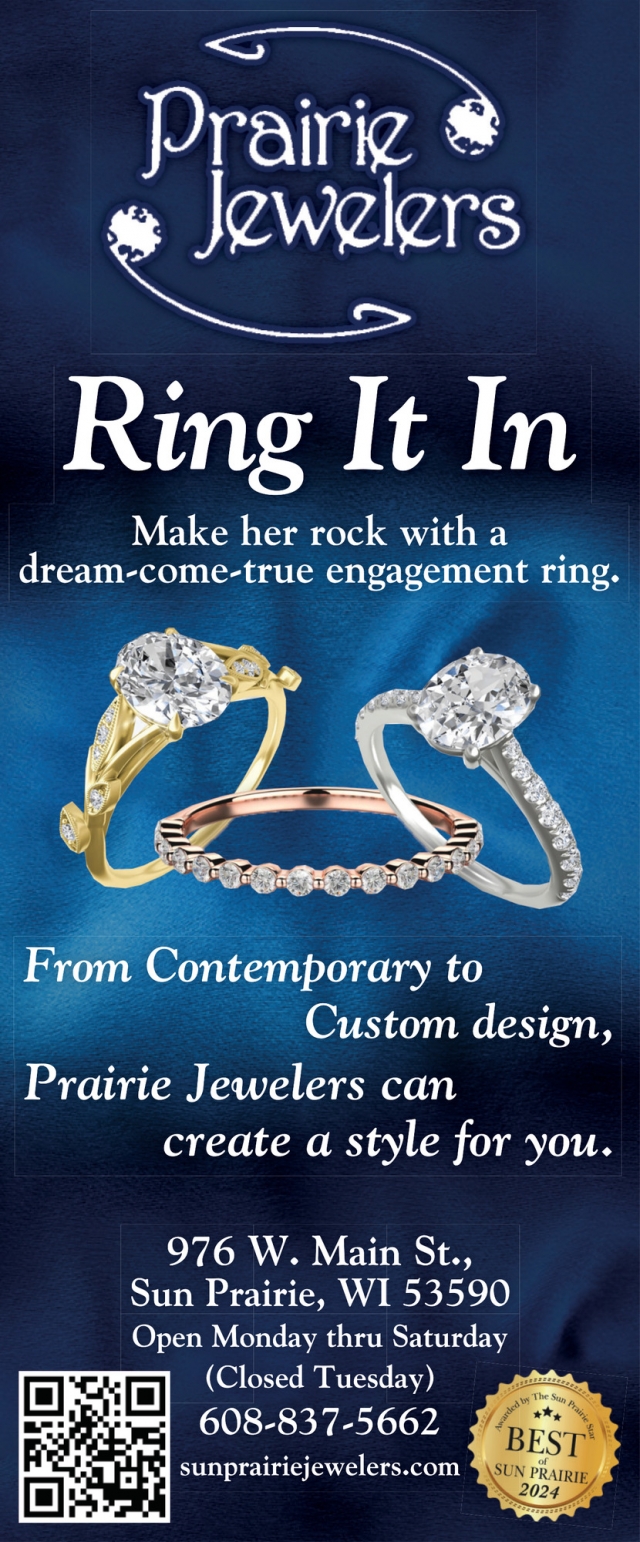 Ring It In, Prairie Jewelers, Sun Prairie, WI