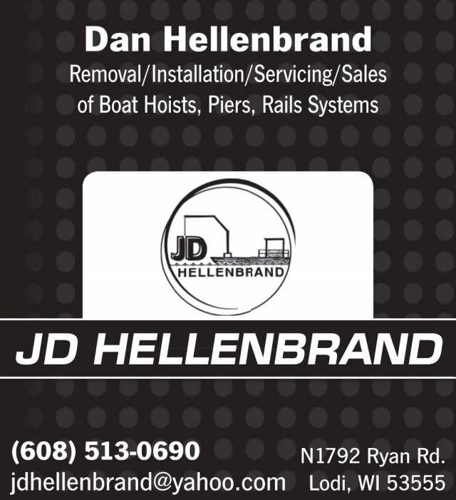 Boat Hoists, JD Hellenbrand LLC