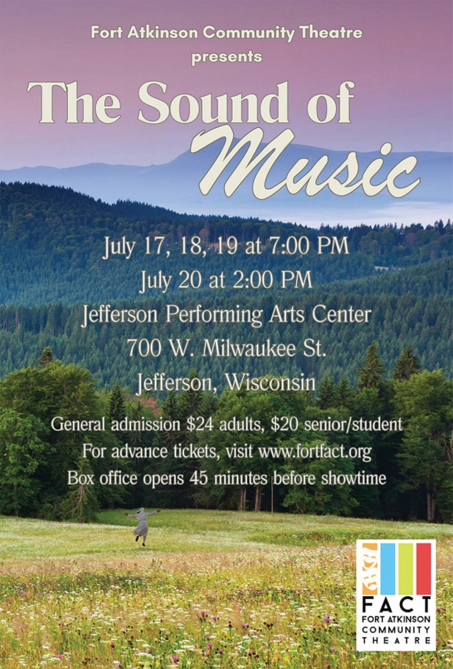 The Sound of Music, Fort Atkinson Community Theatre, Jefferson, WI