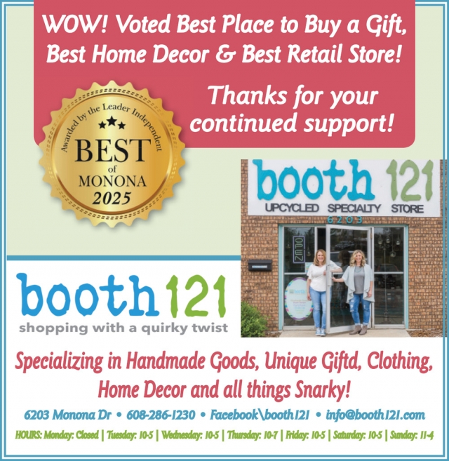 Shopping with A Quirky Twist, Booth 121, Monona, WI
