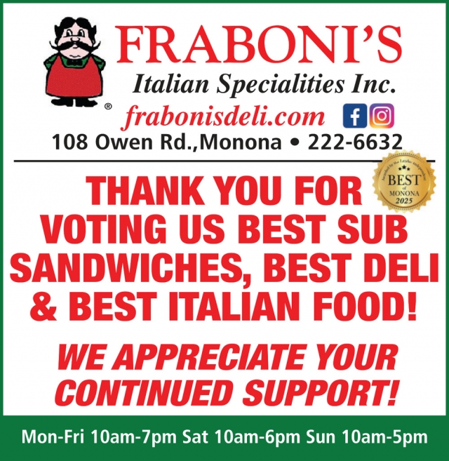 Best Italian Food, Fraboni's Italian Specialties & Delicatessen, Inc, Madison, WI