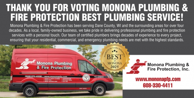 Best Plumbing Service, Monona Plumbing & Fire Protection, Inc.