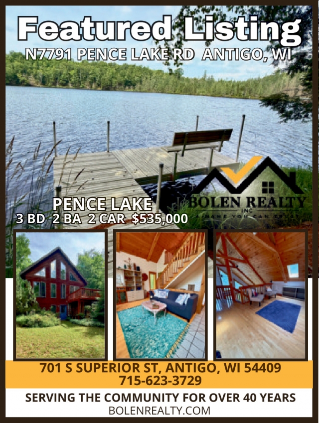 Featured Listing, Bolen Realty, Antigo, WI