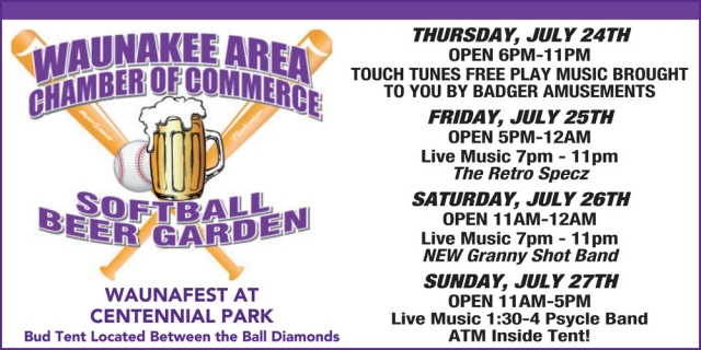 Softball Beer Garden, Waunakee Area Chamber of Commerce, Waunakee, WI
