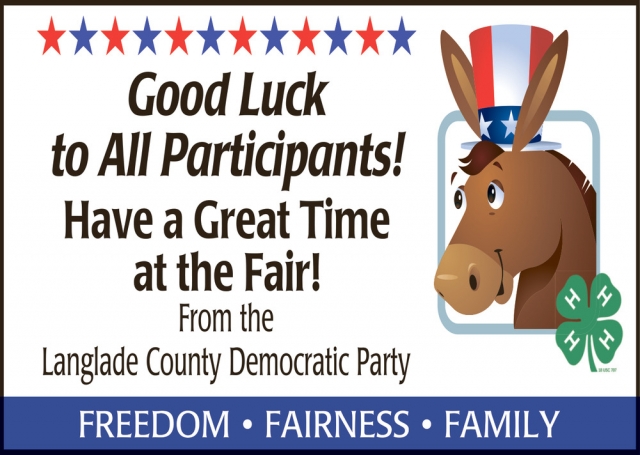 Have a Great Time at The Fair!, Langlade County Democratic Party
