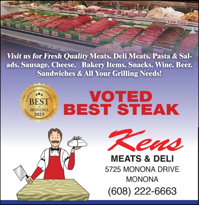 Voted Best Steak, Ken's Meat & Deli, Madison, WI