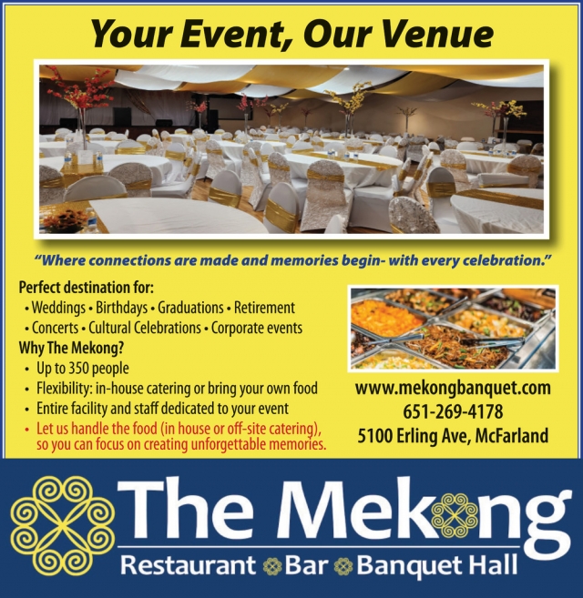 Your Event, Our Venue, The Mekong