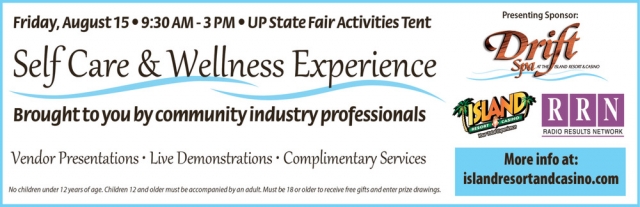 Self Care & Wellness Experience, Island Resort & Casino, Harris, MI
