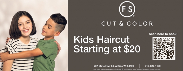 Kids Haircut Starting at $20, Fantastic Sam's - Antigo, Antigo, WI