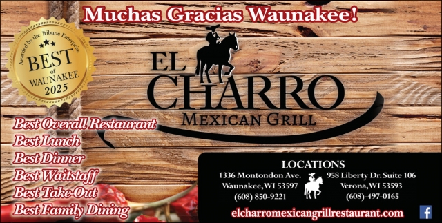 Best Overall Restaurant, El Charro Mexican Grill, Verona, WI