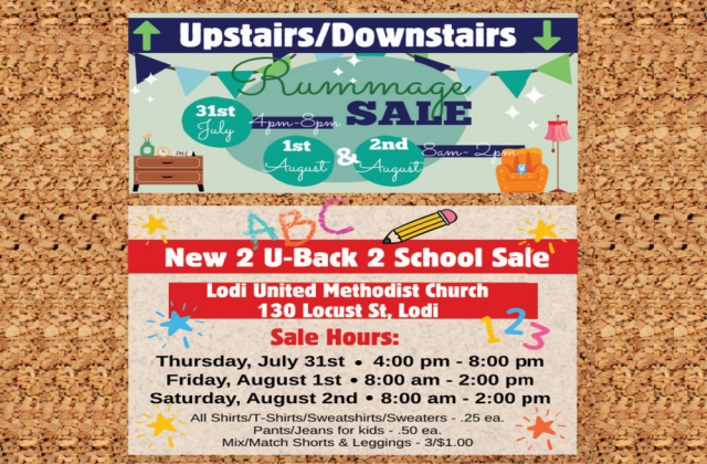 Rummage Sale, Lodi United Methodist Church, Lodi, WI