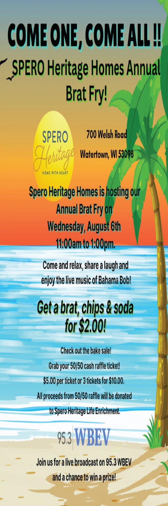 SPERO Heritage Homes Annual Brat Fry!, Spero Heritage, Watertown, WI