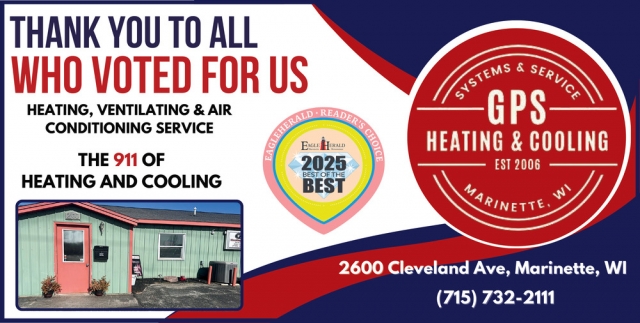 Heating & Cooling Services, GPS Heating & Cooling, Marinette, WI