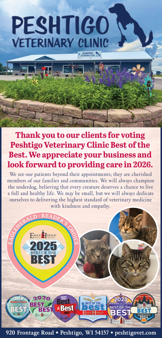 Veterinary Services, Peshtigo Veterinary Clinic