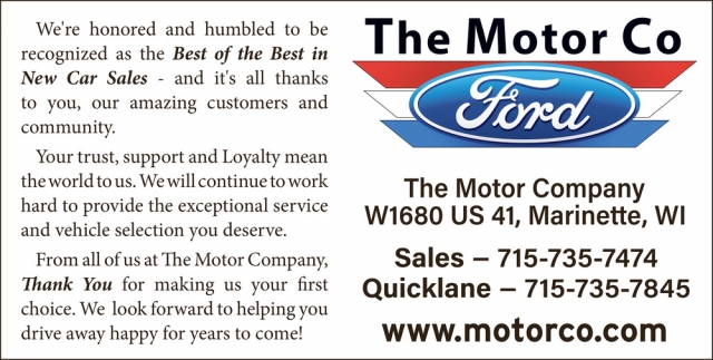 New Car Sales, The Motor Company