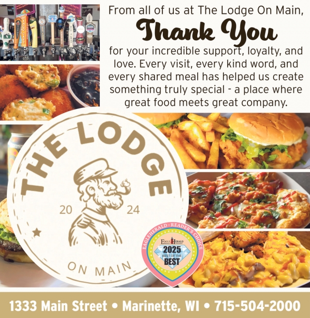 Great Food Meets Great Company, The Lodge on Main