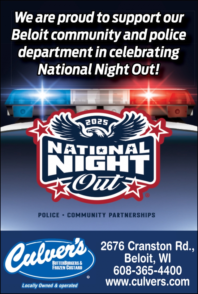 National Night Out, Culver's of Beloit, Beloit, WI