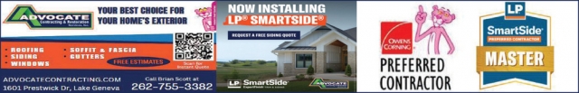 You Best Choice for Your Home's Exterior!, Advocate Contracting & Restoration Services, Inc, Lake Geneva, WI