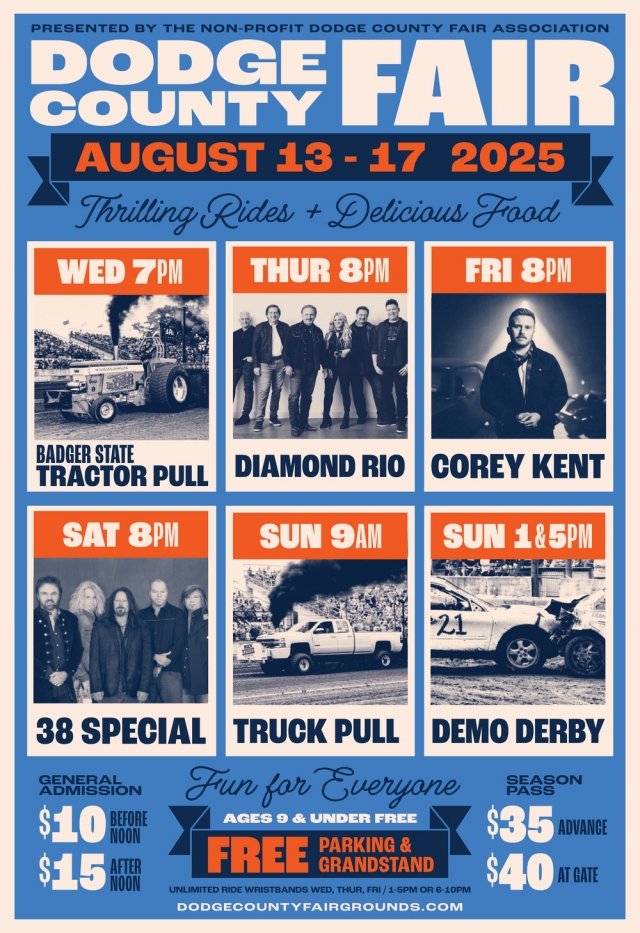 Thrilling Rides + Delicious Food, Dodge County Fair (August 13-17, 2025)