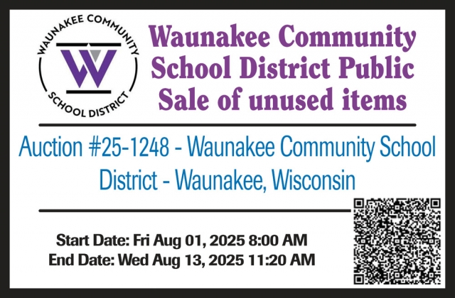 Public Sale, Waunakee Community School District, Waunakee, WI