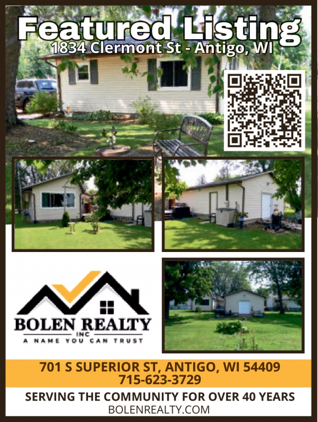 Featured Listing, Bolen Realty, Antigo, WI