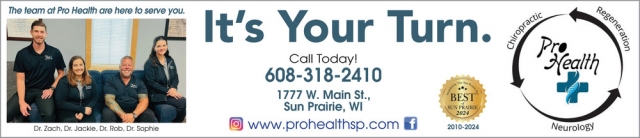 Chiropractor, Pro Health Chiropractic, Sun Prairie, WI