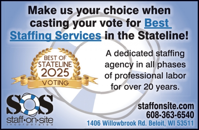 Staffing Services, Staff On Site, Inc, Beloit, WI