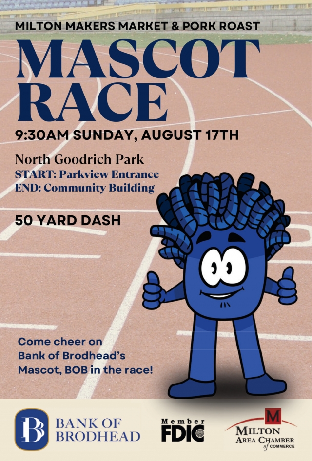 Mascot Race, Bank Of Brodhead, Brodhead, WI