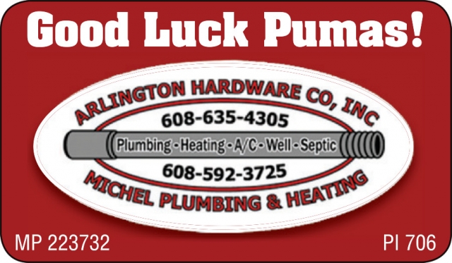 Good Luck Pumas!, Arlington Hardware Co, Inc