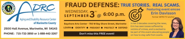 Fraud Defense, ADRC - Aging & Disability Resource Center of Marinette County