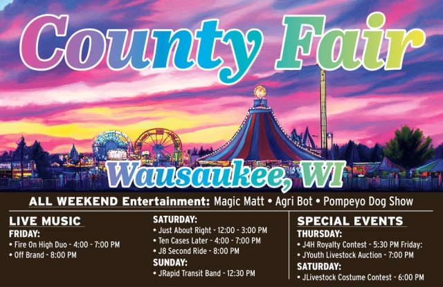 All Weekend Entertainment, Marinette County Fair