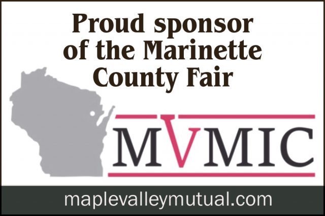 Proud Sponsor of The Marinette County Fair, Mapple Valley Mutual Insurance Company, Lena, WI