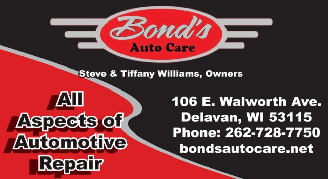 Auto Repair, Bond's Auto Care & Performance, Delavan, WI