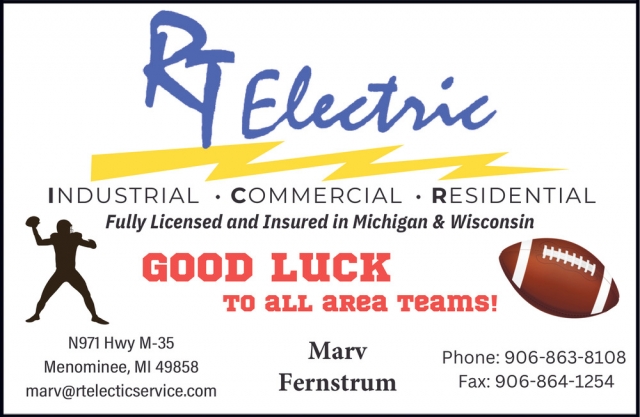 Electirc Services, RT Electric, Menominee, MI