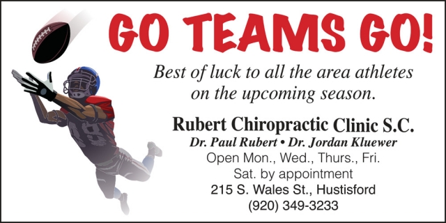 Go Teams Go!, Rubert Chiropractic Clinic S.C.