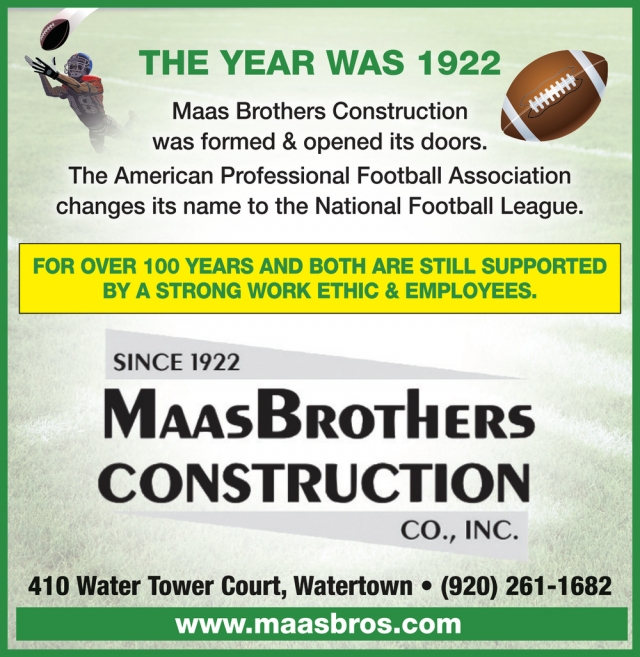 Construction, Maas Brothers Construction, Watertown, WI